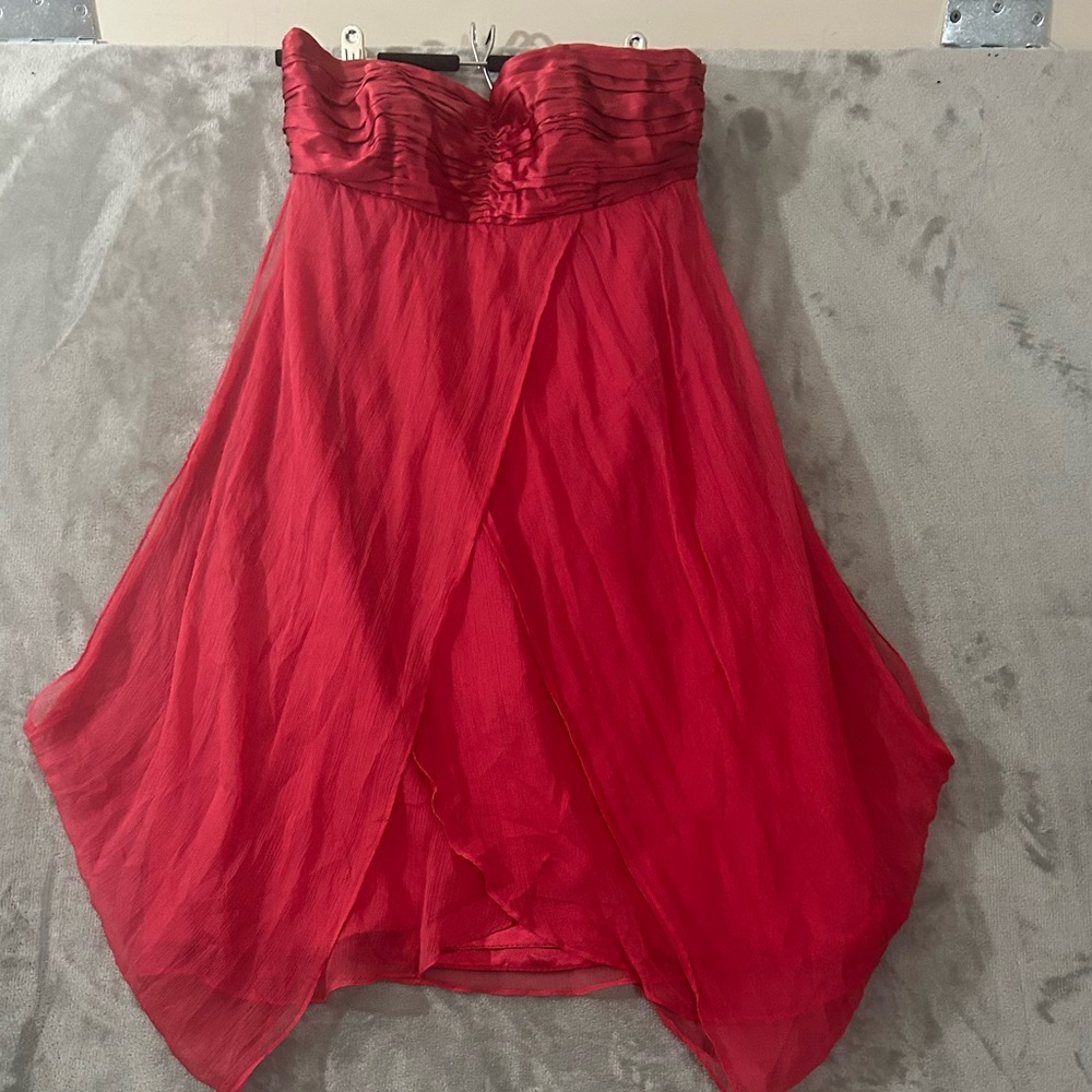 Monsoon silk strapless mini dress - Picture 1 of 14